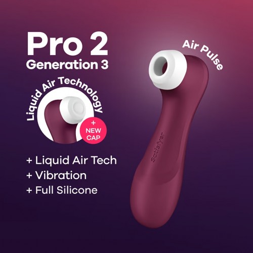 Satisfyer Pro 2 Generation 3 Double Air Pulse Vibrator Red 