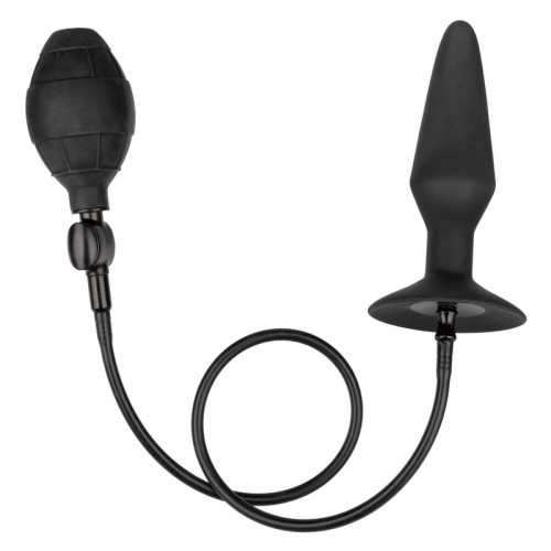 CalExotics Silicone Inflatable Anal Plug Large Black