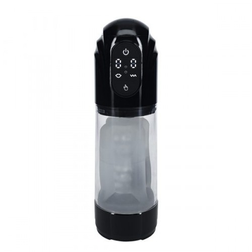 Shots Pumped Technothrust Masturbator Black
