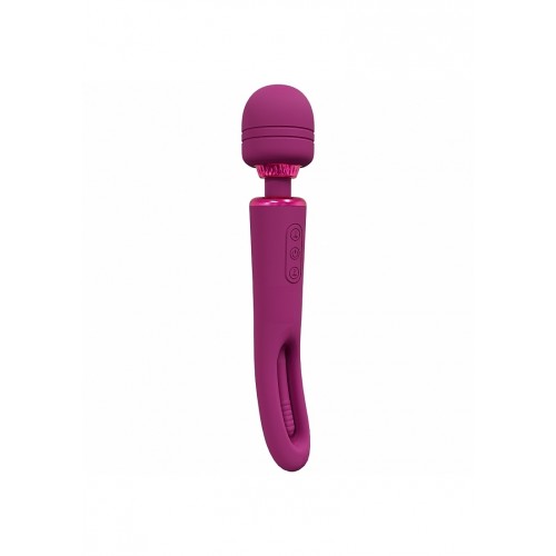 Shots Vive Kiku Double Wand with G-Spot Flapping Pink