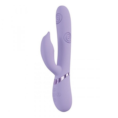 Shots Vive Pallina Triple Motor G-Spot Beaded Vibe Lavender