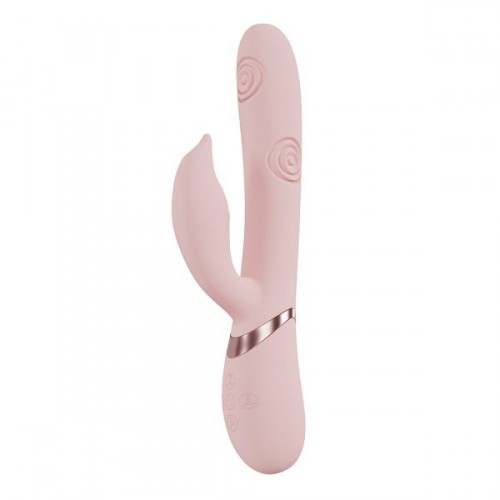Shots Vive Pallina Triple Motor G-Spot Beaded Vibe Pink