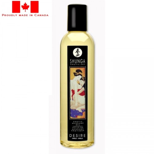 Shunga Erotic Massage Oil Desire Vanilla 8oz