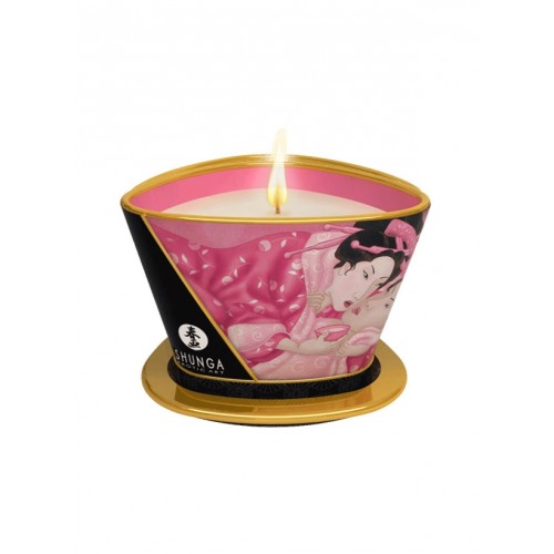 Shunga Massage Candle 5.7 oz. Rose Petals