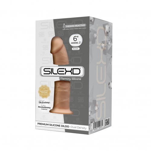 Silexd 6" Model 2 - Flesh, Thermo Reactive Premium Silicone Memory