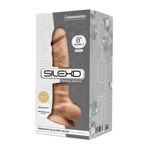 Silexd 8" Model 1  - Flesh ,Thermo Reactive Premium Silicone Memory HUSH Canada 1