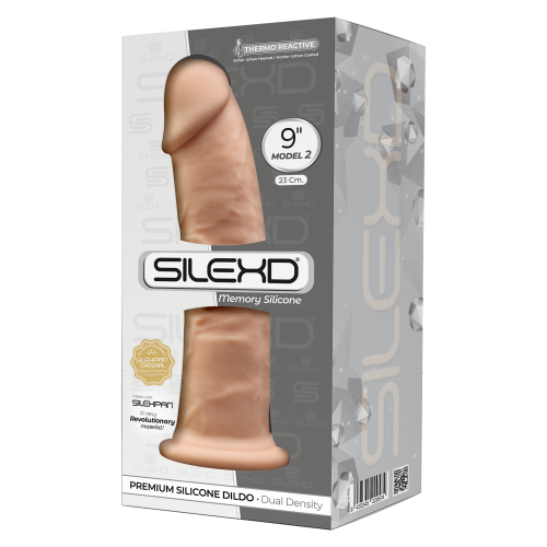 Silexd 9" Model 2 - Flesh, Thermo Reactive Premium Silicone Memory HUSH Canada 1