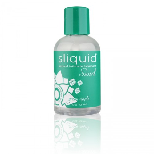 Sliquid Naturals Swirl Gel Lubricant Green Apple 4.2 oz