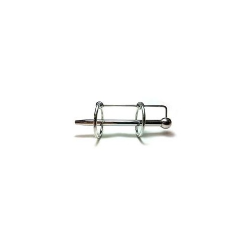 Rouge Stainless Steel Hollow Double Ring Urethral Probe