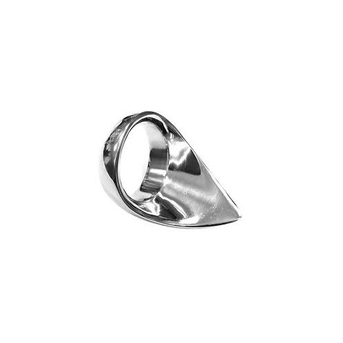 Rouge Stainless Steel Tear Drop Cock Ring - 45mm