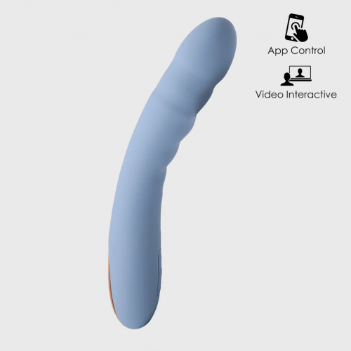 Svakom Ava Neo Interactive Thrusting Vibrator Blue