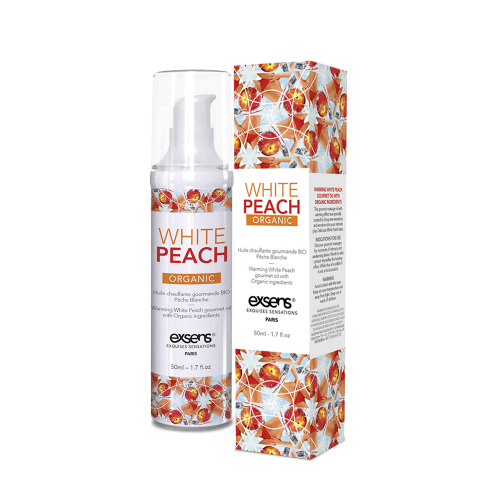 Exsens Organic White Peach Gourmet Massage Oil HUSH Canada 1
