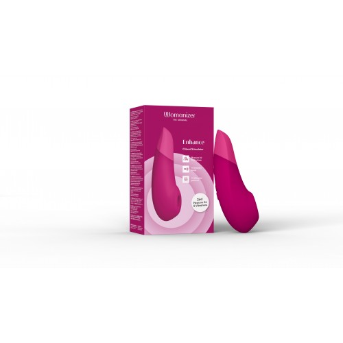 Womanizer Enhance 2-in-1 Clitoral Stimulator with Pleasure Air & Vibrations Pink