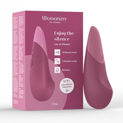 Womanizer Vibe Silent Clitoral Vibrator Dusty Pink