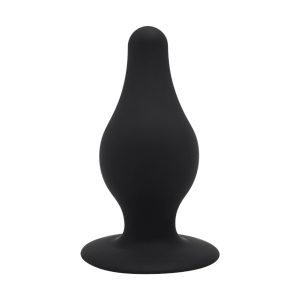 SilexD Dual Density Silicone Model 2 Black Butt Plug 3.5" Inches Medium