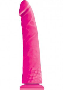NS Novelties Colours Pleasures THIN 8" Silicone Dildo Pink