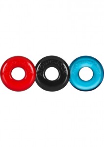 Oxballs Ringer Donut Cock Ring 3 Pack Multiple Color