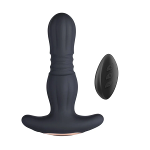 Honey Play Box Agas Thrusting Butt Plug With Remote Control Black