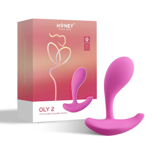 Honey Play Box Oly 2 App Enabled Wearable Clit & G Spot Vibrator Pink