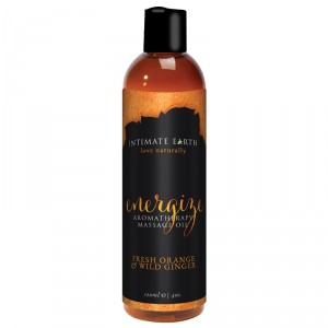 Intimate Earth Massage Oil Energize 4oz