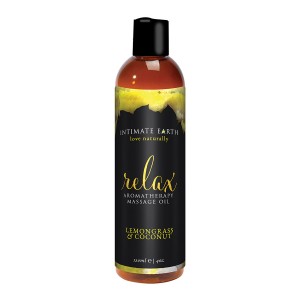 Intimate Earth Relax Aromatherapy Massage Oil 4oz