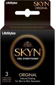 LifeStyles SKYN Original Non-Latex Condoms 3 Pack Front