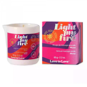 Love to Love Light My Fire Massage Candle 65g Monoi