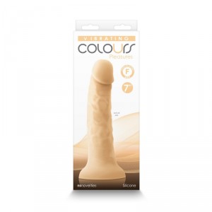 NS Novelties Colours Pleasures 7" Vibrating Dildo White