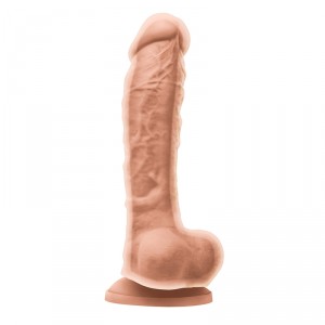NS Novelties Colours Dual Density Dildo 8" - White