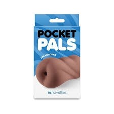 NS Novelties Pocket Pals - Anal Stroker - Brown