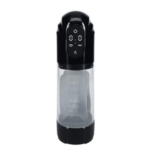 Shots Pumped Technothrust Masturbator Black