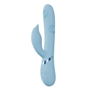 Shots Vive Pallina Triple Motor G-Spot Beaded Vibe Blue