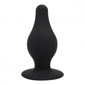 SilexD Dual Density Silicone Model 2 Black Butt Plug 4" Inches Large