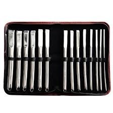 Rouge Stainless Steel Hegar Uterine 14 Piece Dilator Set