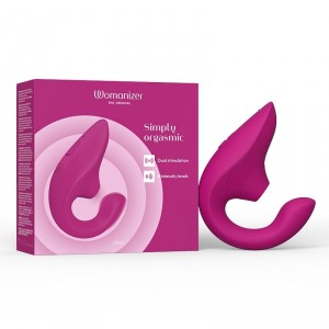 Womanizer Blend Pleasure Air Rabbit Vibrator Vibrant Pink