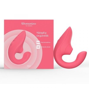 Womanizer Blend Pleasure Air Rabbit Vibrator Vibrant Rose