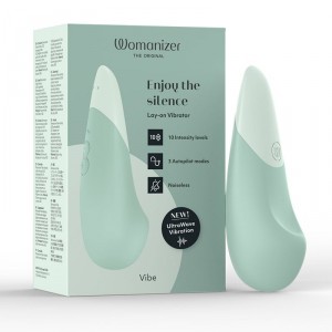 Womanizer Vibe Silent Clitoral Vibrator Sage