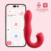 Honey Play Box Joi Thrust 2 App-Controlled Thrusting G-spot Vibrator & Tongue Clit Licker Red