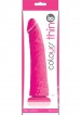 NS Novelties Colours Pleasures THIN 8" Silicone Dildo Pink