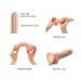 Strap-on-Me Sliding Skin Realistic Dildo White - Medium