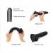 Strap-On-Me Sliding Skin Realistic Dildo Black - XXL