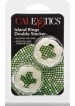 CalExotics Island Rings Double Stackers Cock Ring Glow in the Dark