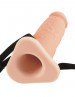 Pipedream Fantasy X-tensions Silicone Performance Hollow Extension Beige 8 Inch HUSH Canada