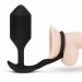 B Vibe Vibrating Snug & Tug Silicone Plug and Cock Ring HUSH Canada 2