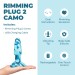 B-Vibe Anal Rimming 2 Plug Blue Camo