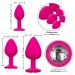CalExotics Cheeky Gem Plug Set Pink