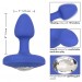 CalExotics Cheeky Gems Small Rechargeable Vibrating Probe Blue