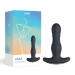 Honey Play Box Agas Thrusting Butt Plug With Remote Control Black