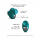 Love to Love KissCool Tapping Stimulator Iridescent Teal