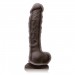 NS Novelties Colours Dual Density Dildo 8" - Dark Brown